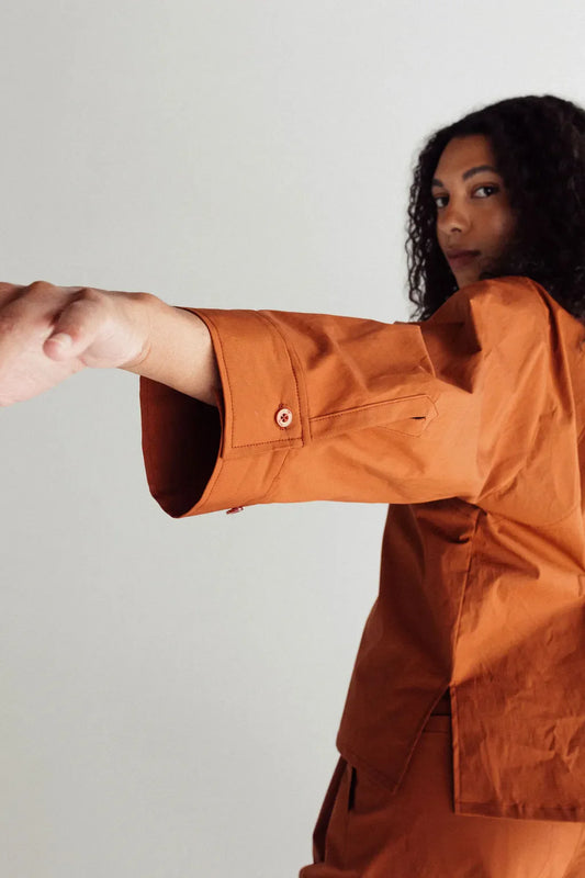 Designing for home sewing vs rtw, pant fitting thoughts and flat felling the Genra shirt